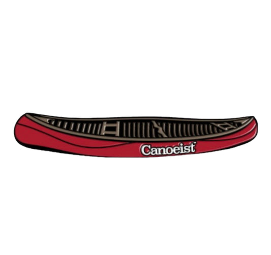 E.M. White Canoe - Enamel Pin - Red
