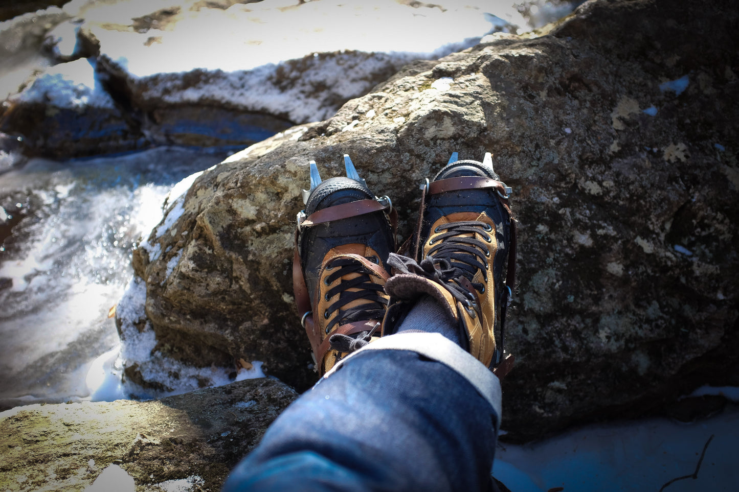 Vintage Ice Climbing Spikes