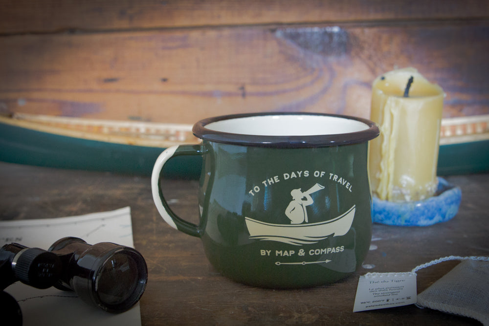 Canoeist Enamel Bellied Mug Set