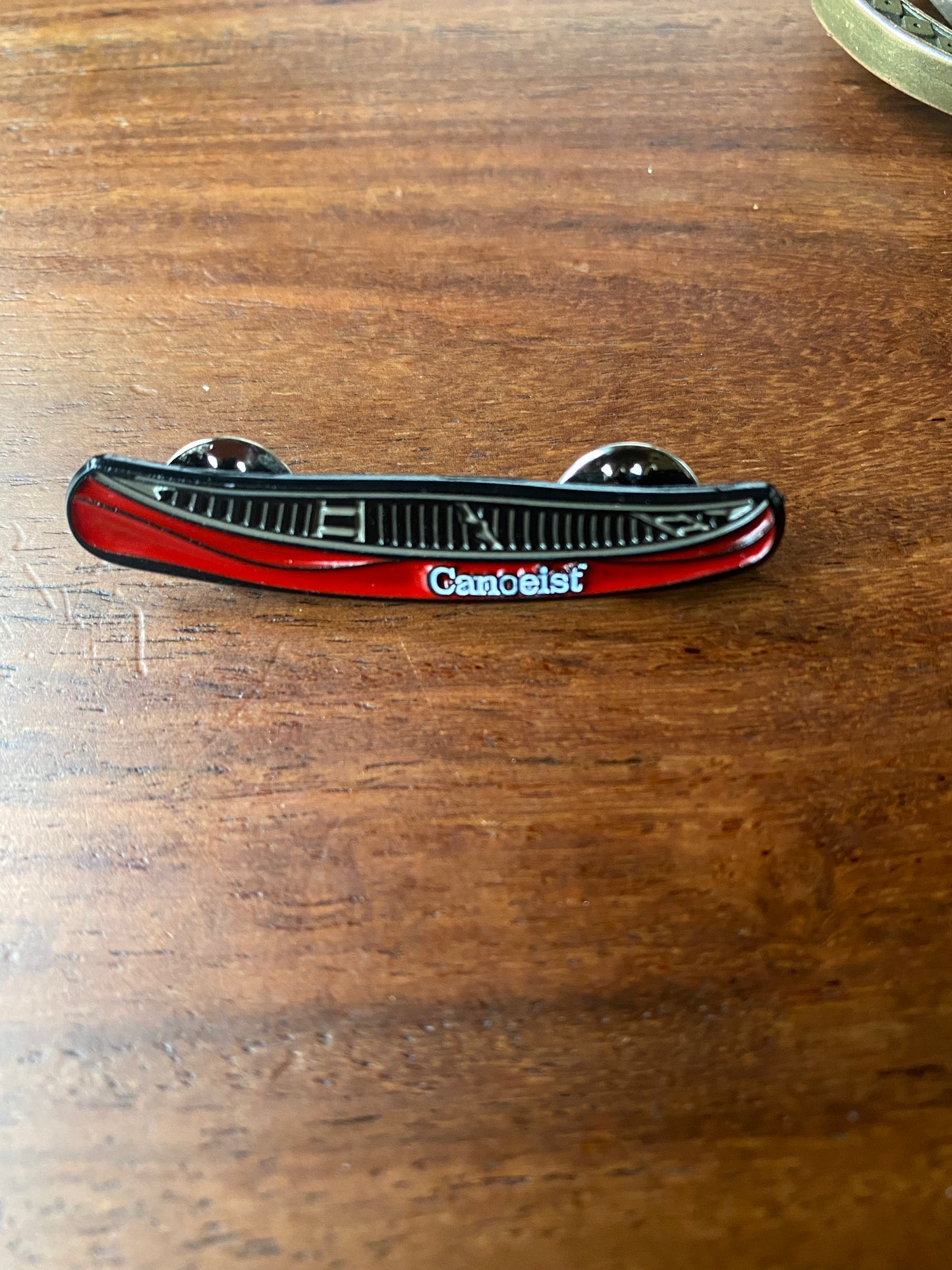 E.M. White Canoe - Enamel Pin - Red