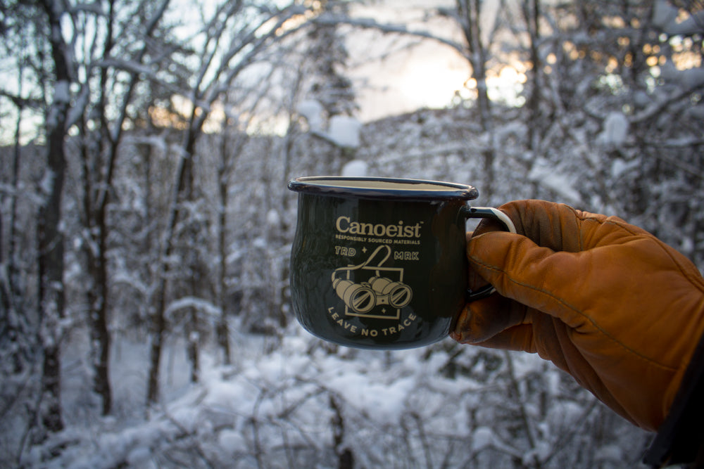 Canoeist Enamel Bellied Mug Set