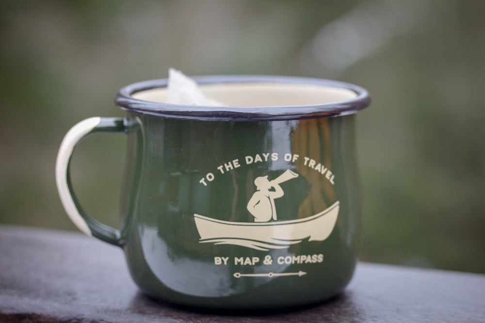 Canoeist Enamel Bellied Mug Set