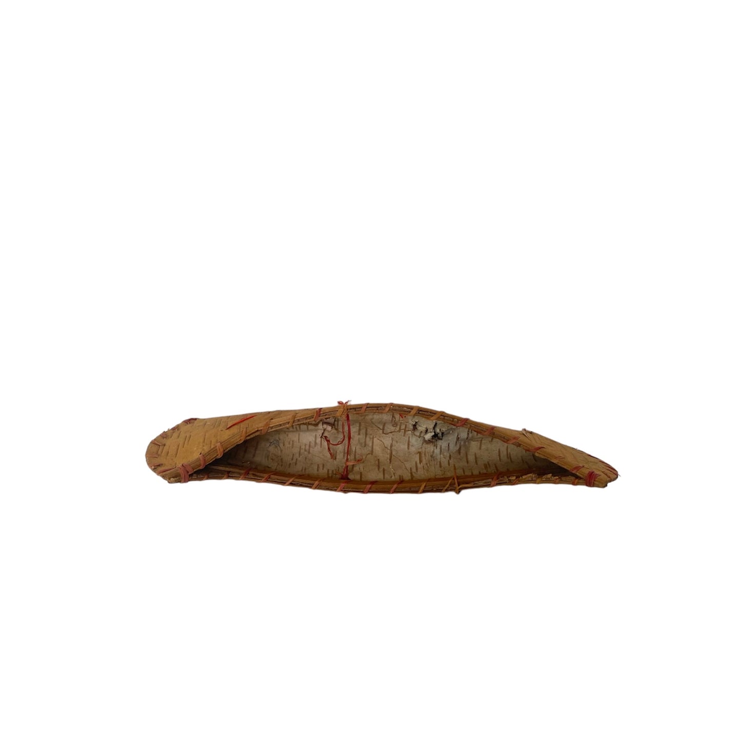 Vintage Birchbark Replica Canoe Model