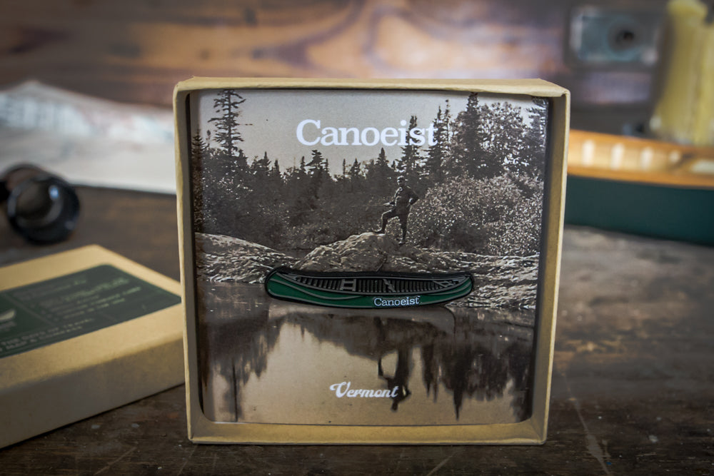 E.M. White Canoe - Enamel Pin - Green