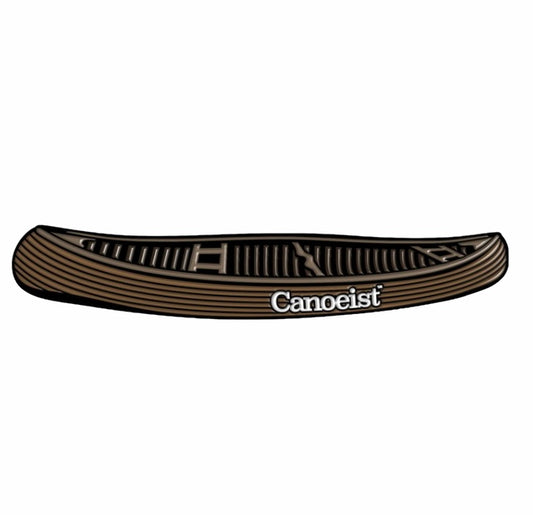 The Cedar Strip Wood Canoe - Enamel Pin