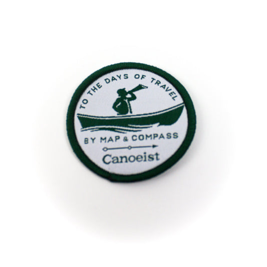 Canoeist Patch - White/Green