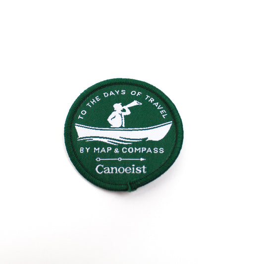 Canoeist Patch - Green/White