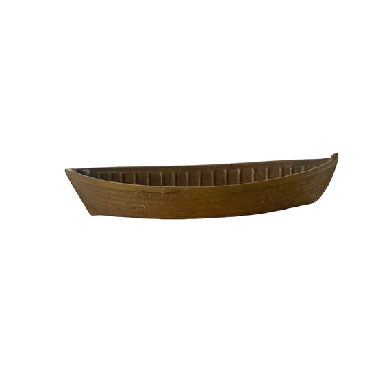 Vintage Brass 6” Canoe Paper Weight