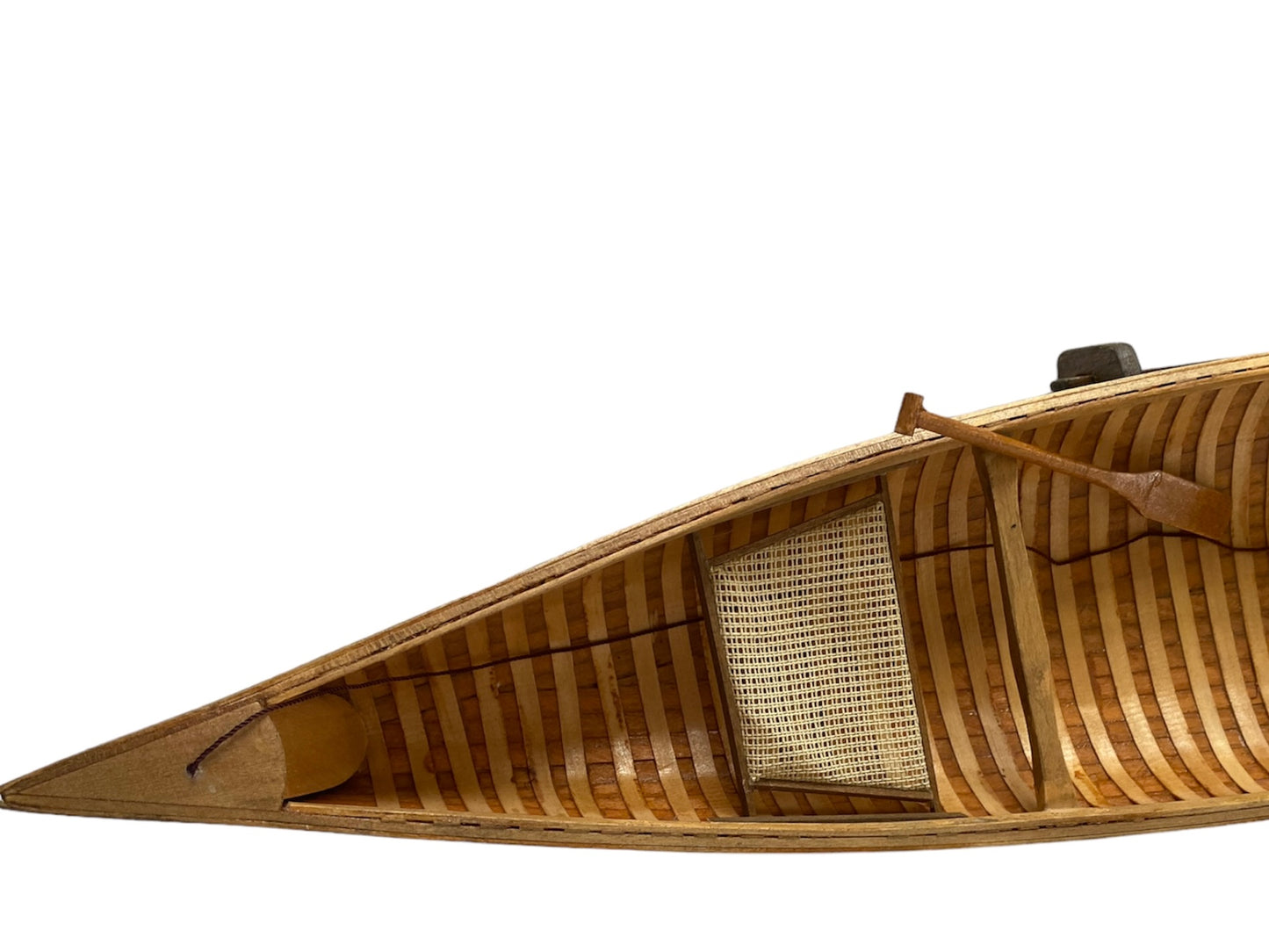 Vintage AM Wooden Large 27" Canoe Model