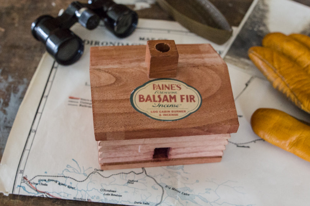 Cabin Incense Burner with 10 Balsam Fir Logs Paine's